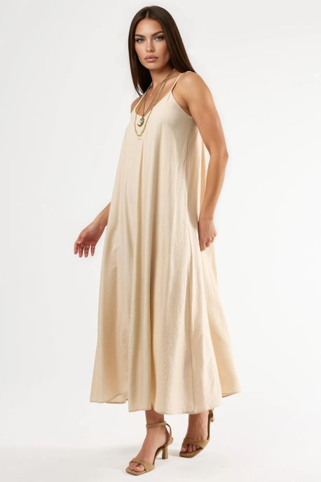 V-Neck Midi Slip Dress - Image 5