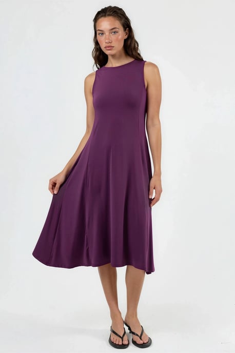 Mouwloze Midi-jurk met Zakken - Image 4