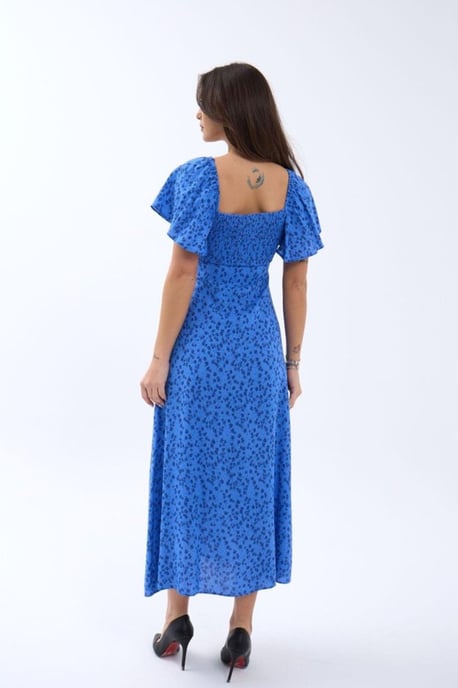 Geprinte Midi-jurk met Strikdetail - Image 3