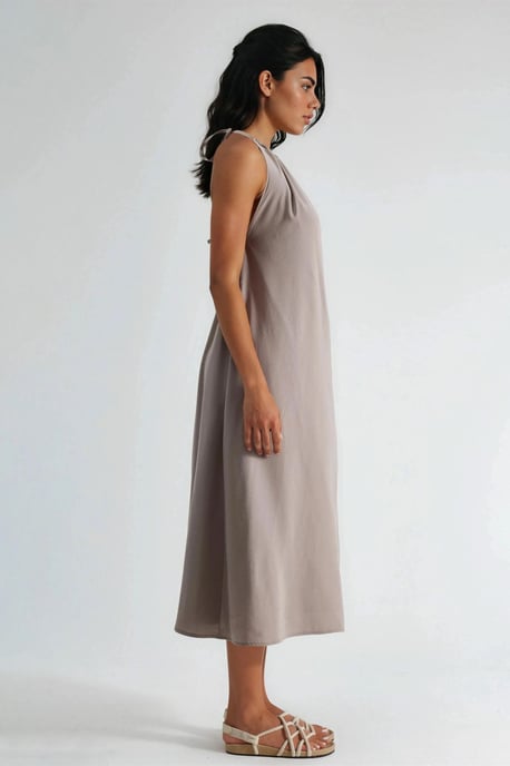 Halternek Midi-jurk - Image 4