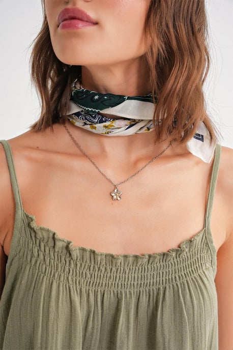 Midi Musselinen Jurk met Ruffle Detail - Image 5