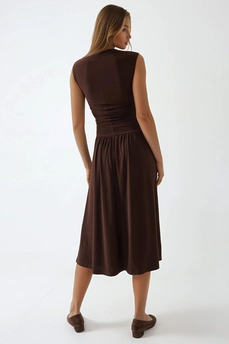 Comfort Fit Midi-jurk met ronde hals - Image 3