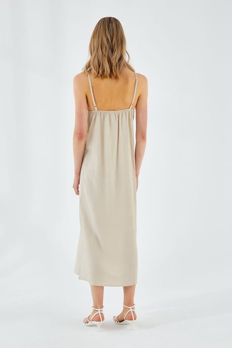 V-hals Split Midi-jurk - Image 5