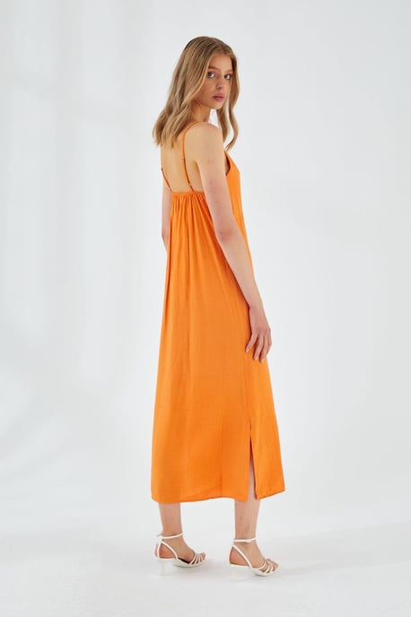 V-hals Split Midi-jurk - Image 5