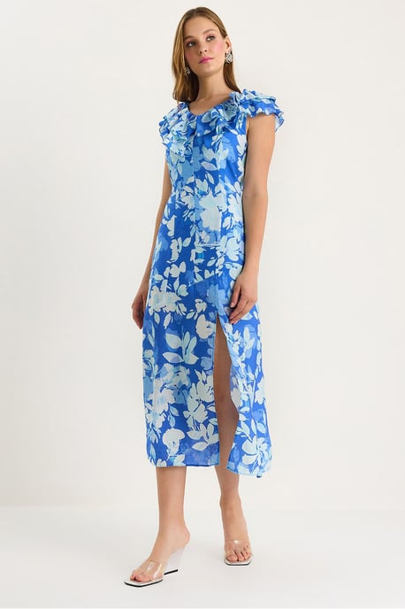 Midi-jurk met Ruffle Detail - Image 1