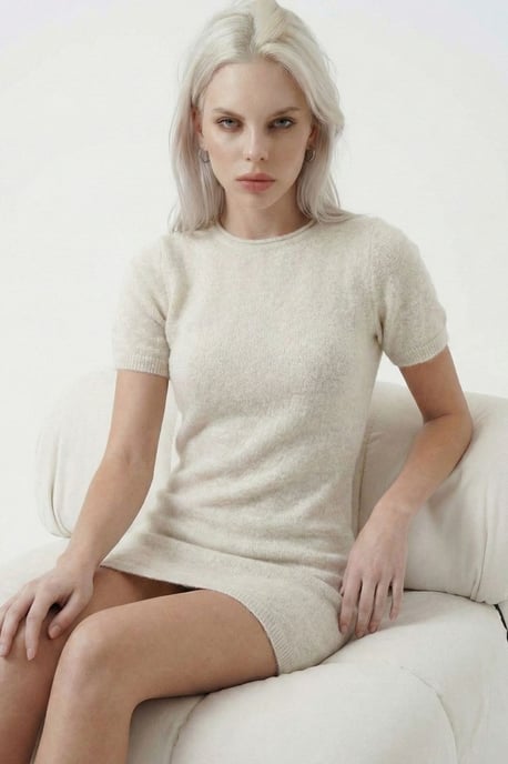 Basis Mini Tricot Jurk - Image 2