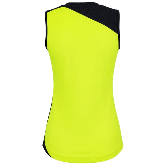 Mizuno Premium Myou Womens Yellow/Navy Vest - Image 2