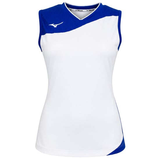 Mizuno Premium Myou Womens White/Blue Vest - Image 1