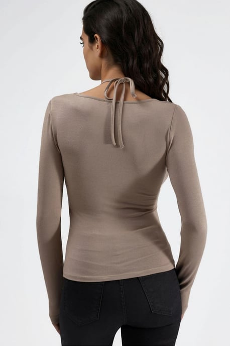 Spets Halterneck Stretch Viskos Topp - Image 4