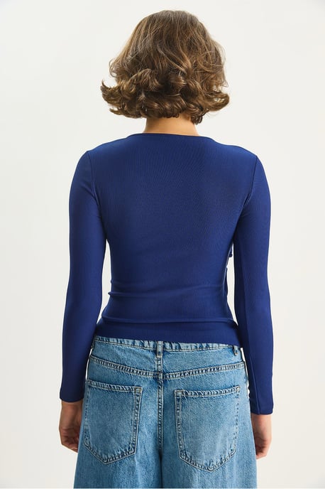 Dubbelbreasted Blouse met Accessoire Detail - Image 6