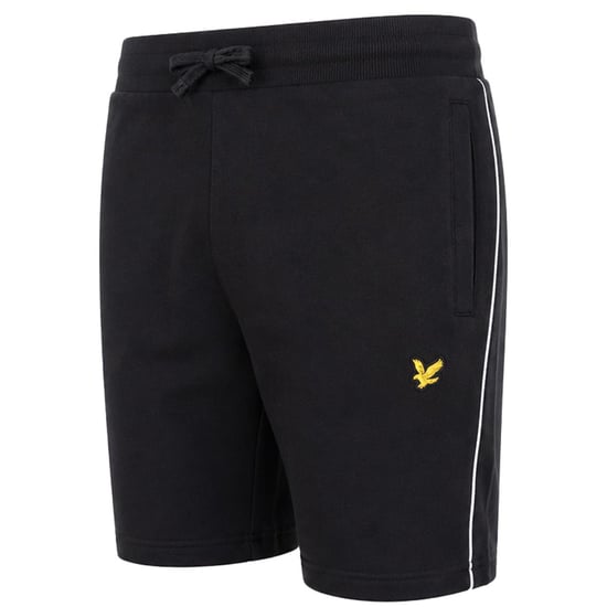 Lyle & Scott Contrast Piping Mens Black Shorts - Image 2