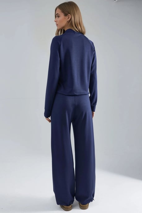 Modal Touch Half Turtleneck Blouse & Elastische Taille Broek - Image 3