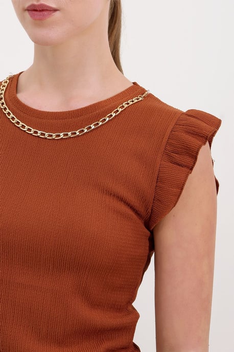 Geborduurde Textuur Crew Neck Blouse - Image 6