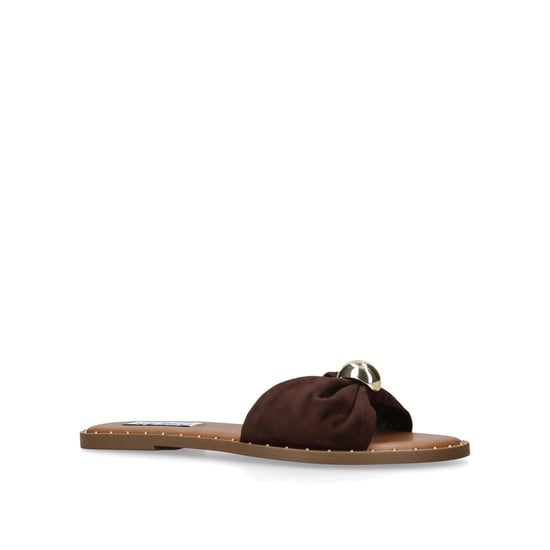 Suede Dipsy Brown Suede Sandals - Image 4