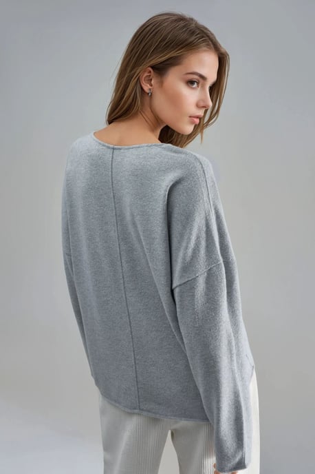 V-Neck Long Sleeve Blouse - Image 3