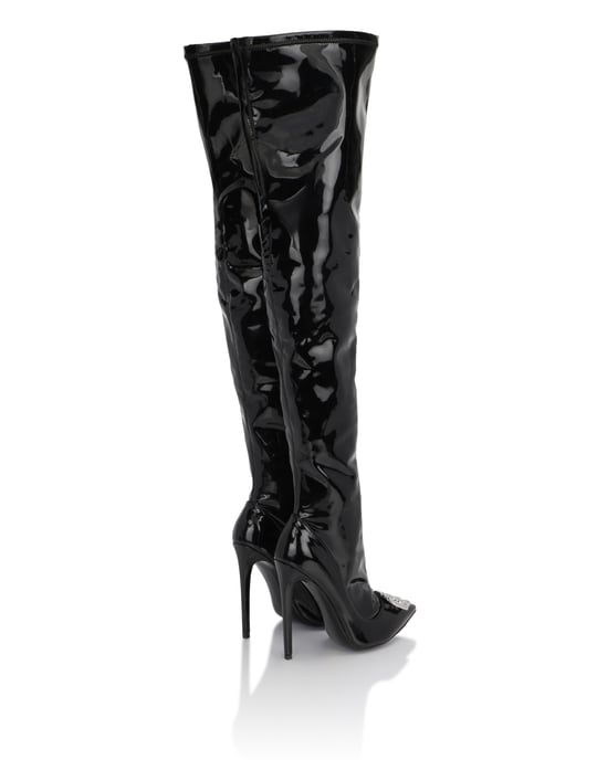 Boots Hi-Heels Overknees Gothic Plein - Image 4