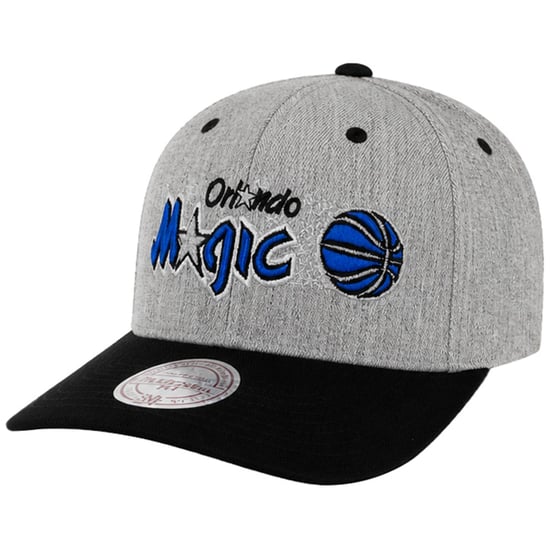 Mitchell & Ness NBA Orlando Magic Logo 2-Tone 110 Grey/Black Cap - Image 1