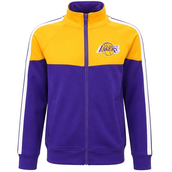 Mitchell & Ness NBA Los Angeles Lakers MVP Kids Purple/Yellow Track Jacket - Image 1
