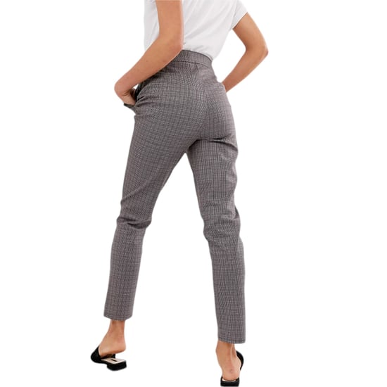BRAVE SOUL Womens Check Trousers Stretch Ladies Office Party Casual Slim Bottoms - Image 2
