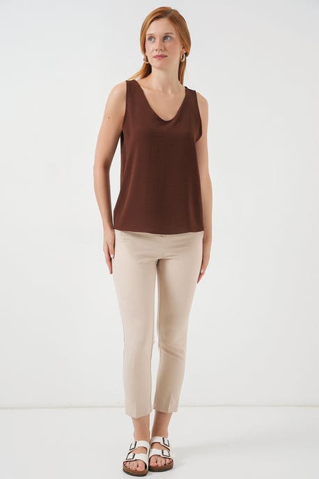 V-hals Pull-On Blouse - Image 2