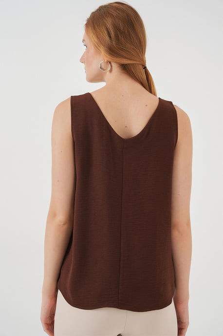 V-hals Pull-On Blouse - Image 5