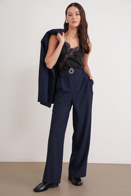 High Waist Straight Leg Pants - Image 2