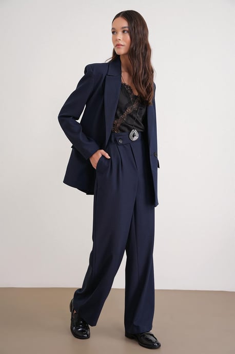 High Waist Straight Leg Pants - Image 3