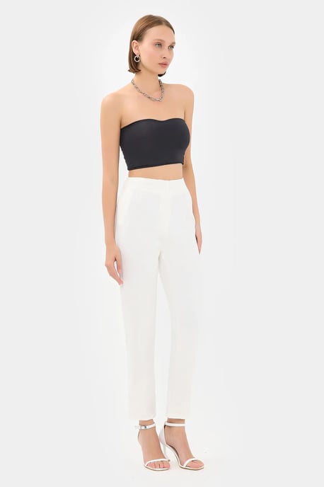 High Waist Carrot fit Trousers - Image 3
