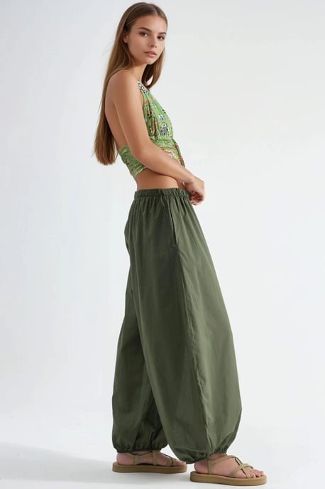 Elastische Taille Ballon Broek - Image 3