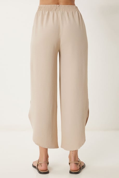 Wijde Pijp Textuur Pull-On Broek - Image 6