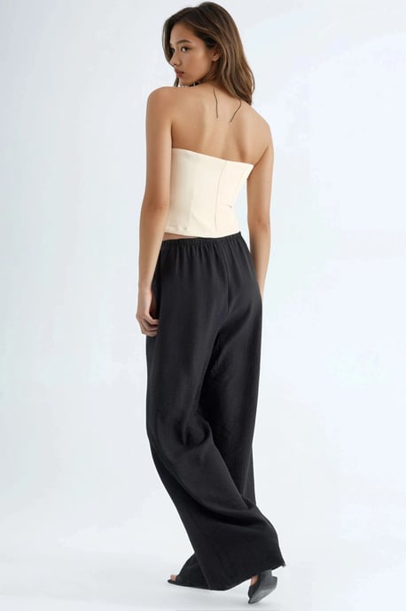 Wijde Pijpen Drawstring Taille Broek met Zakken - Image 3