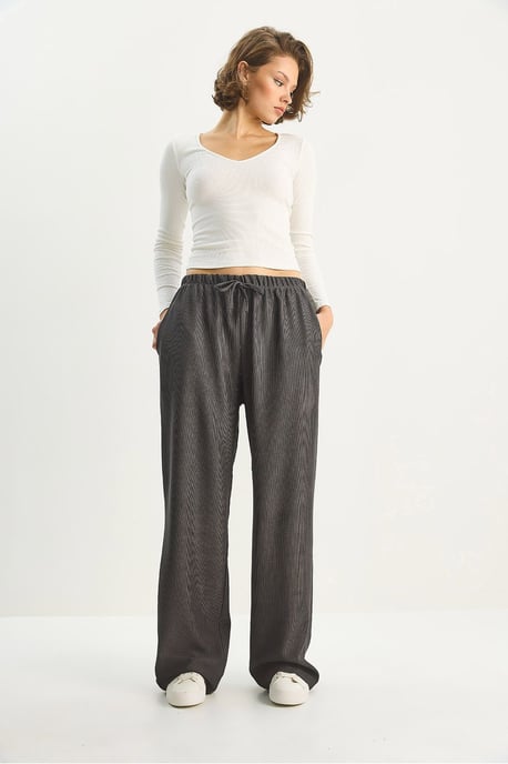 Hoge Taille Wijde Pantalon - Image 3