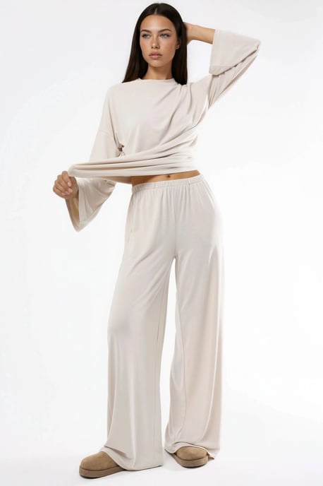 Pull On Straight Leg Pants - Image 1