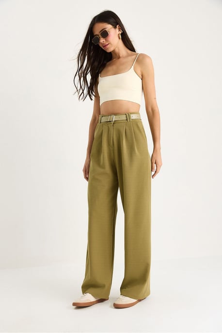 Gesp Breit Leg Tricot Broek - Image 3