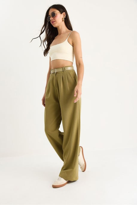 Gesp Breit Leg Tricot Broek - Image 4