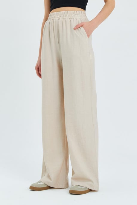 Zachte Aanraking Hoge Taille Wijde Pantalon - Image 4