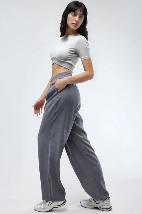 Brede Pijpen Plissé Broek - Image 3