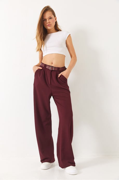 Gesp Breit Leg Tricot Broek - Image 2