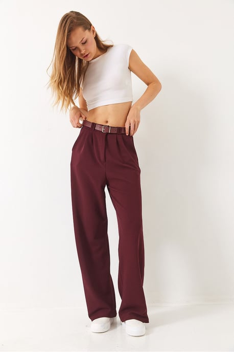 Gesp Breit Leg Tricot Broek - Image 3