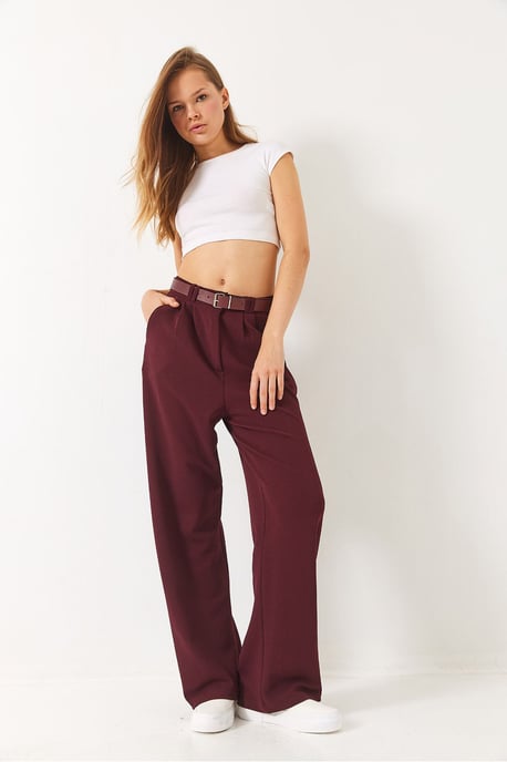 Gesp Breit Leg Tricot Broek - Image 4