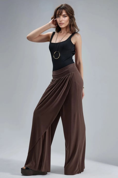 Wide Leg Salwar Pants - Image 3