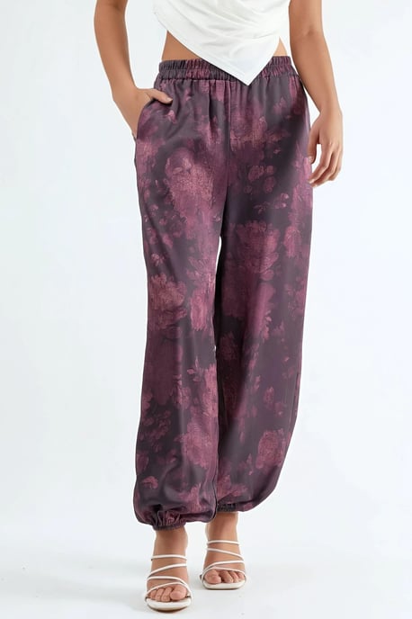 Patroon Baggy Fit Elastische Leggings met Zakjes - Image 1
