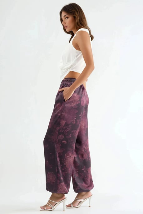 Patroon Baggy Fit Elastische Leggings met Zakjes - Image 2
