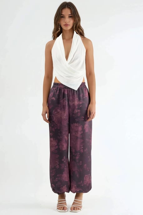 Patroon Baggy Fit Elastische Leggings met Zakjes - Image 6