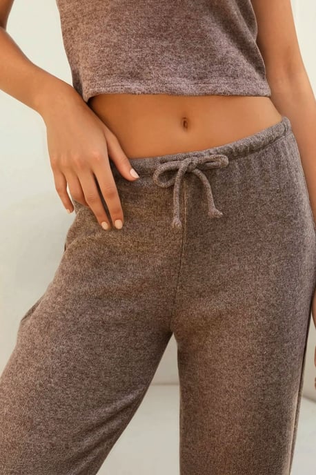 Zachte Textuur Gebreide Broek met Touwtjes - Image 3