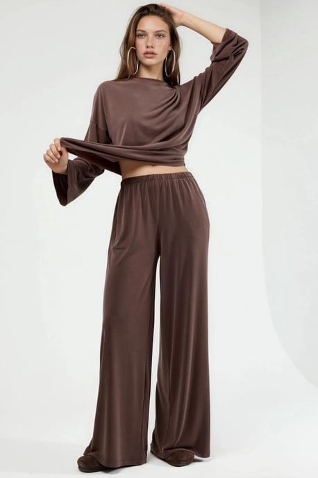 Pull On Straight Leg Pants - Image 1
