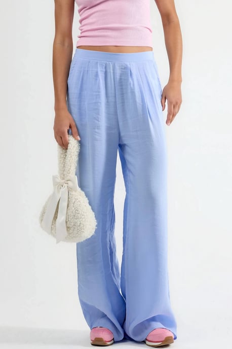 Brede Taille Pantalons met Plissé - Image 1