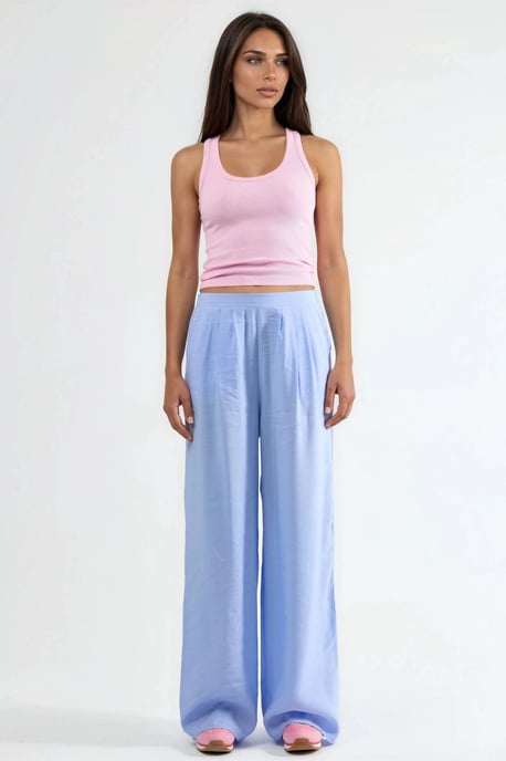 Brede Taille Pantalons met Plissé - Image 6