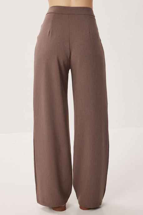 Hoge Taille Wijde Pijpen Palazzo Broek met Ceintuur - Image 5