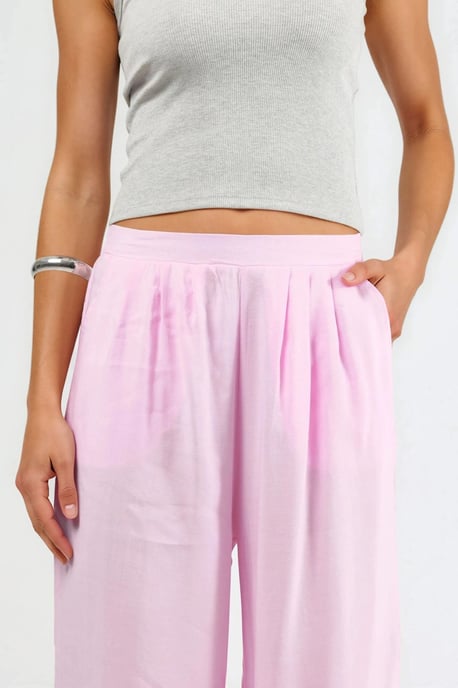 Brede Taille Pantalons met Plissé - Image 6